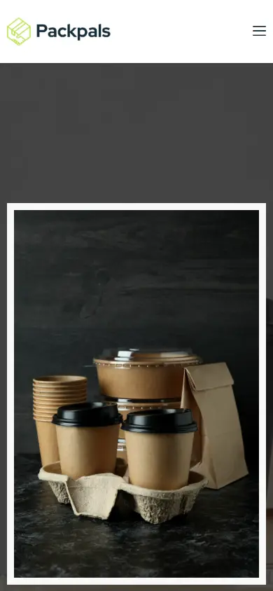 หน้าแรกของธีม Packpals Packaging Company บนมือถือ