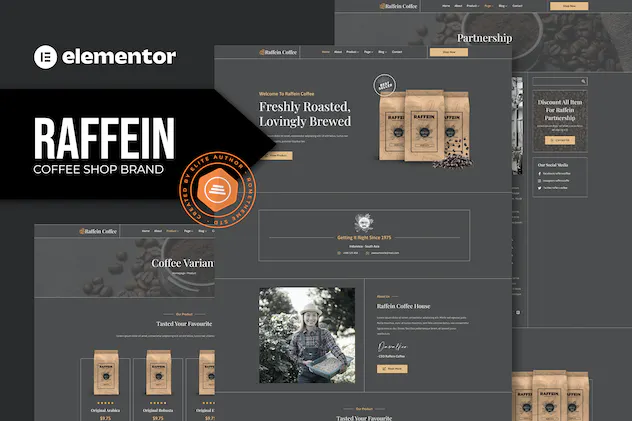 Raffein - Coffee Shop Brand