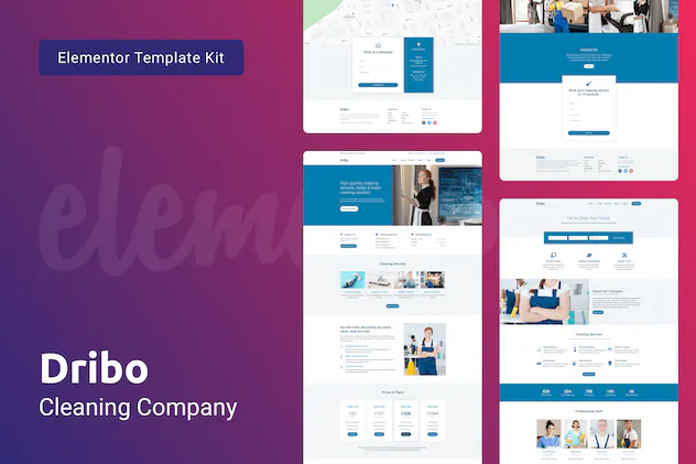 Dribo Cleaning Company for Elementor