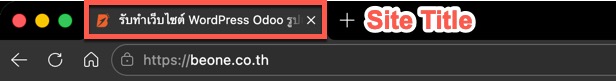 how to setting site title wordpress