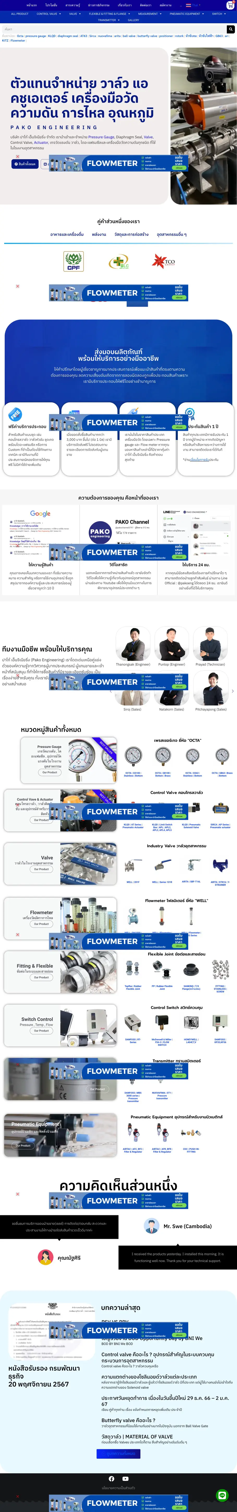 รับทำเว็บไซต์ ผลงานของเรา บริษัท บีวันเฟรนด์ชิพ จำกัด portfolio 01 pakoengineering home